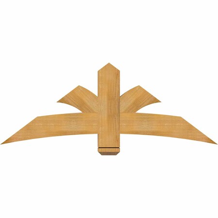 Ekena Millwork Davenport Rough Sawn Timber Gable Bracket, Western Red Cedar, 60"W x 22"H x 4"D x 6"F, 9/12 Pitch GBW060X22X0406DAV00RWR